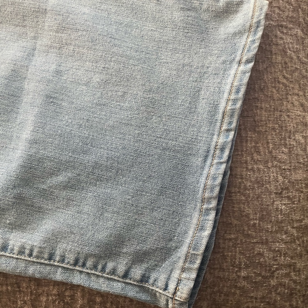 NWOT LOGO Classic Wide Leg Crop Light Blue Women's Jeans - Picture 4 of 4